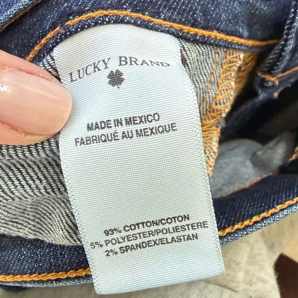 Lucky Brand NWOT Sandstorm Southside Charlie Straight Lower Mid-Rise Denim Jeans - Picture 8 of 8